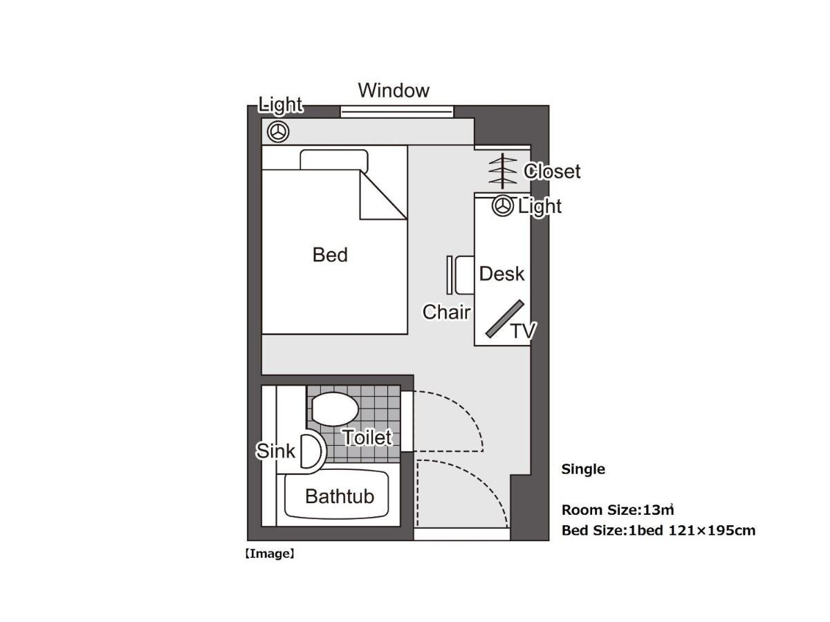 Osaka Umeda Os Hotel חדר תמונה